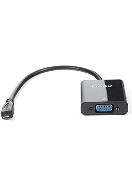 Micro HDMI - VGA Aktif Dijital- Analog Dönüştürücü (Dk-Hd-Ahdmıcroxvga)
