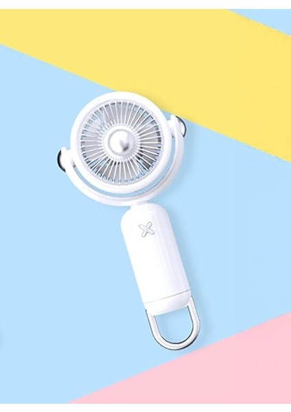 YS-2506 Katlanabilir 360 Derece Dönebilen Başlıklı Portatif Fan Mini Vantilatör Soğutucu El Fanı fırsatları