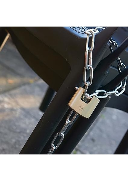 Y114B/60/114/1 - 60MM Oval Kayar Pimli Pirinç Asma Kilit - Yüksek Koruma - Sertleştirilmiş Çelik Halka - 3 Anahtar, Sarı fırsatları