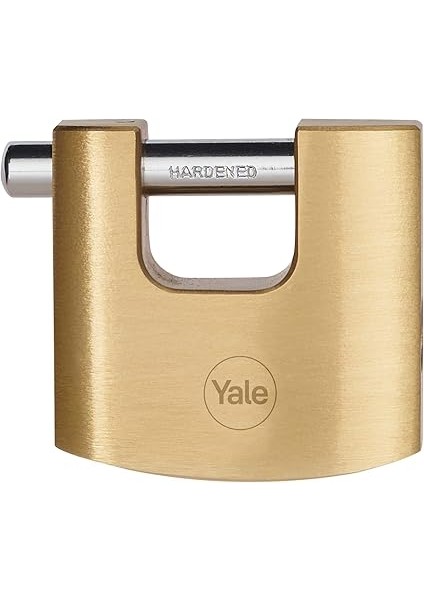 Y114B/60/114/1 - 60MM Oval Kayar Pimli Pirinç Asma Kilit - Yüksek Koruma - Sertleştirilmiş Çelik Halka - 3 Anahtar, Sarı indirimleri