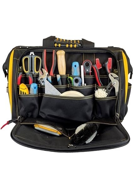 DA980199 18'' Geniş Ağızlı 5 Bölmeli Ağır Hizmet Bez Alet Takım Çantası indirimleri
