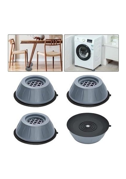 Gürültü ve Titreşim Önleyici Makine Ayakları, 4’lü Kaymaz Stoper Ayak Seti, Çamaşır, Kurutma, Bulaşık Makinesi ve Beyaz Eşyalar Için Ses Azaltıcı, Zemin Koruyucu Ayak Pedleri fırsatları