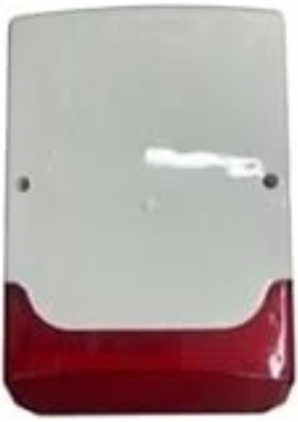 Siren | Kırmızı LED Işıklı Dış Mekan Alarm Kutusu | Gerçekçi Görünümlü Maket