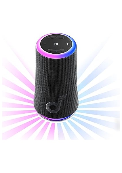 By Anker Glow 30W Taşınabilir Hoparlör, 360° Ses, Senkronize Radyant Işık, 18 Saat Oynatma Süresi, Özelleştirilebilir Eq, Işık Gösterisi, IP67, Su Geçirmez fiyatları