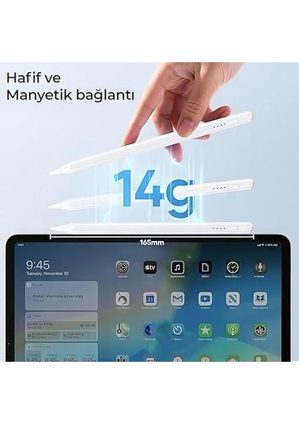 Cihazlara Uyumlu Tablet ve Telefon Için Çizim & Yazı Kalemi - Tabletler Için Dokunmatik Stylus Kalem - Eğim Özelliği - Geçikme Yok 2 Adet Yedek Uç ve Özel Taşıma Kutusu Ile Birlikte fiyatları