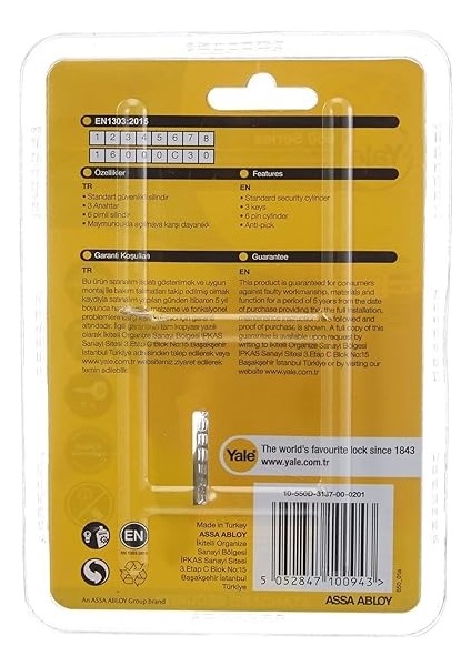 10-550D-3137-00-0201 650 Serisi Patentli Standart Silindir, Metal, 68 mm modelleri