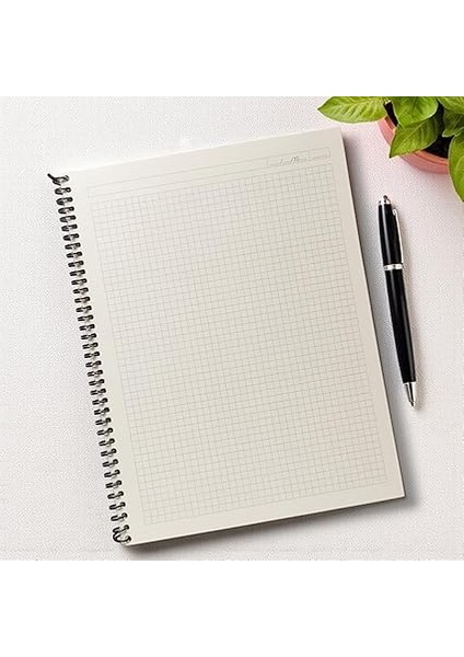 Boyutunda Şeffaf Kapağa Sahip Yırtılmaz Su Geçirmez Spiralli 60 Yapraklı Not Defteri, Ofis Için Ideal, Planlayıcı (Kareli) fırsatları