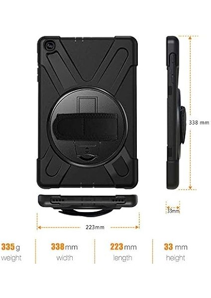 Samsung Galaxy Tab A SM-T510/SM-T515 Için Kılıf Silikon Darbe Korumalı Tank Kılıf fiyatları