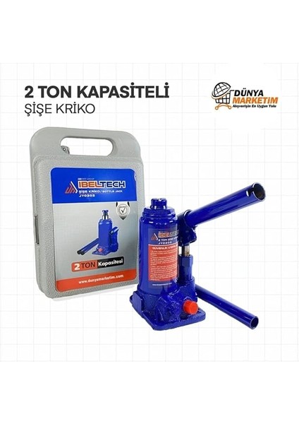 Strong Ibeltech 2 Ton Kapasiteli Şişe Kriko Çantalı Kriko modelleri