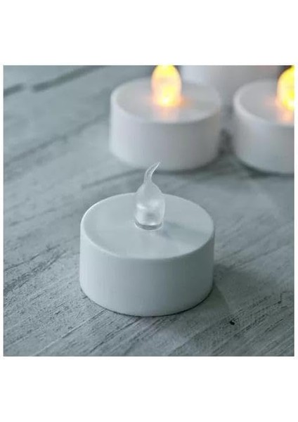 Pilli LED Tealight T-Light Mum Pilli Mum LED Işık Sıcak Sarı Renk Dekorasyon Süsleme Düğün Kına Organizasyon (6) modelleri