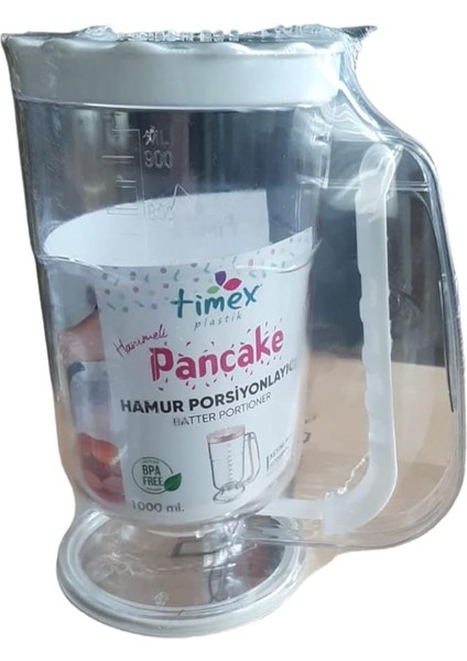 Hanımeli Pancake 1 Litre Hamur Porsiyonlayıcı (Beyaz)