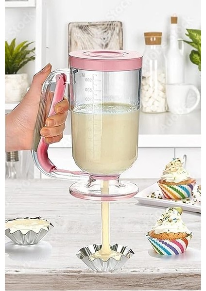 Hanımeli Pancake 1 Litre Hamur Porsiyonlayıcı (Beyaz) modelleri