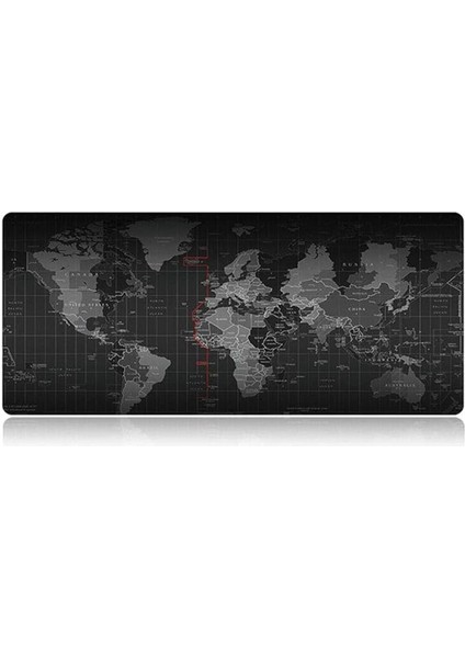 Dünya Haritalı 70X30 cm Mouse Pad Kaymaz Oyuncu Büyük Boy
