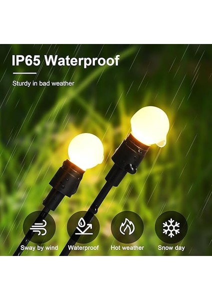 Noel Güneş Işığı Dış Mekan Dekorasyonu, Su Geçirmez Noel Dış Mekan Işıkları Avlu, Veranda, Bahçe ve Ön Sundurma Için Dekorasyon, 20 LED Rüzgarla Salıncak (2 Paket, Sıcak Beyaz) fiyatları