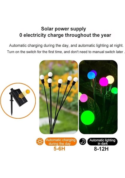 4'lü Güneş Enerjili Ateşböceği Işığı Paketi, Bahçe LED Duvar Işığı, Dış Mekan Için Güneş Işıkları, Bahçe Dekoru indirimleri