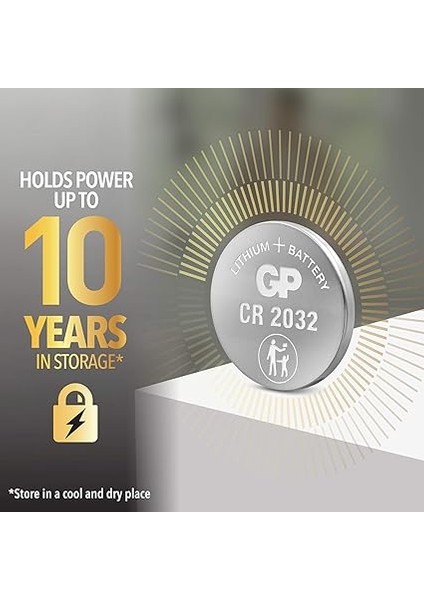 Batteries CR2032, 5'li Kart, Lityum Düğme Pil, 3 Volt fiyatları