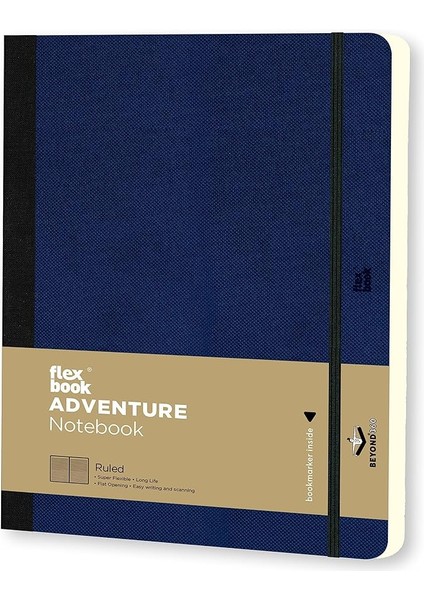 66 Özel Seri Adventure Esnek Notebook, 17X24 Royal Blue Çizgili 192 Sayfa, 85G