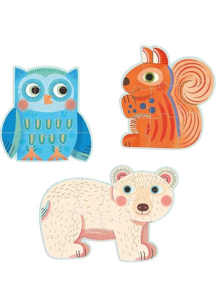 Ilerleyen Puzzle / In The Forest - 9, 12, 16 Pcs