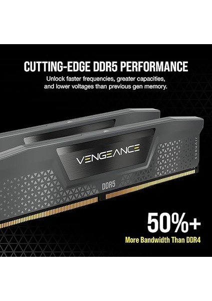 Vengeance Ddr5 Ram 32GB (2X16GB) 6000MHZ CL28 Amd Expo Intel Xmp Icue Uyumlu Bilgisayar Belleği - Gri (CMK32GX5M2B6000Z28) modelleri