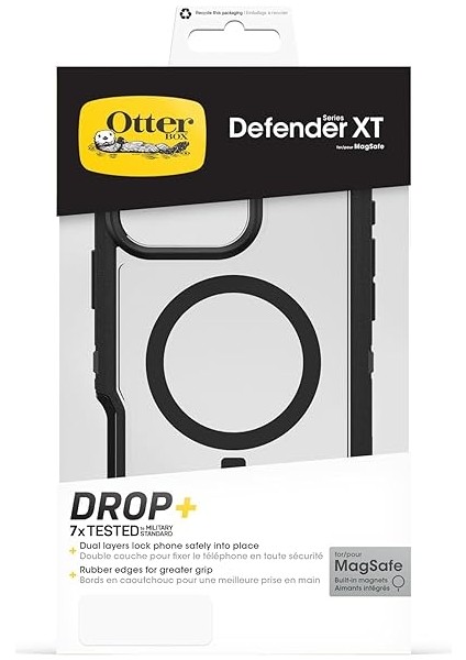 Defender Series Xt Magsafe Kılıf, iPhone 16 Pro Max Uyumlu, Darbeye Karşı Koruyucu Kılıf, Şeffaf/siyah indirimleri