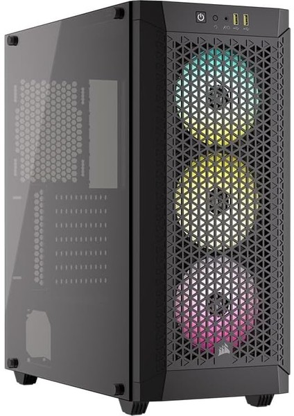 480T 3XAR120 Rgb Fanlı 750W 80PLUS Bronze Midt Atx Siyah Kasa