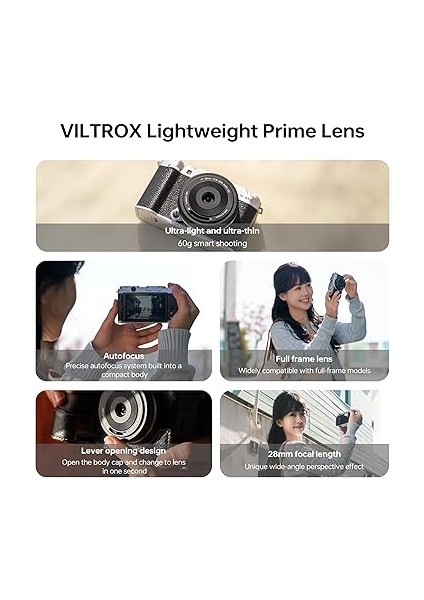 Af 28MM F4.5f/4.5 Xf Gözleme Lensi Fuji x Mount Için, Geniş Açı Tam Çerçeve Otomatik Odak Lensi Fuji X-Mount Fujifilm Kameralar X-T5 X-H2 X-T50 X-M5 X-T30 Iı X-Pro3 X-S20 X-E4 ile Uyumlu modelleri