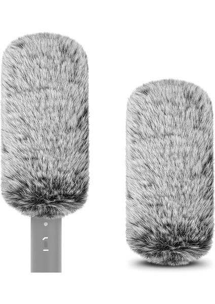 Creators Için 0,8 Inç (20 Mm) Çaplı Av Tüfeği Mikrofonu Için Tüylü Rüzgarlık, Mic Deadcat Rüzgar Örtüsü Muff, Windbuster, Fluff Cover Windshield Boya, Rode (14 cm / 2 Paket) ile Uyumlu