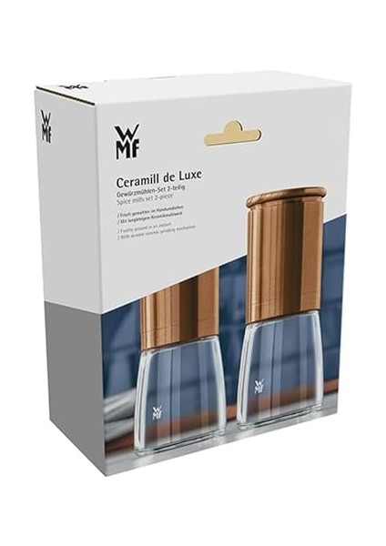 De Luxe Çelik Bakır Baharat Değirmeni Seti fırsatları