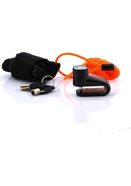 Kilidi Motosiklet Bisiklet Disk Kilit Hatırlatma Halatlı Taşıma Çantalı Hırsız Önleme Güvenlik indirimleri