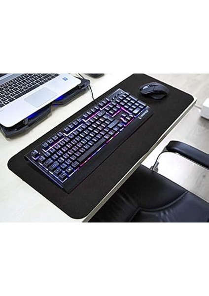 LN-53147 Siyah Mavi Taban Suya Dayanıklı 30CM x 70CM Ofis + Gaming Kayma Yapmayan, Titreme Yapmayan Mouse Pad (Large) indirimleri