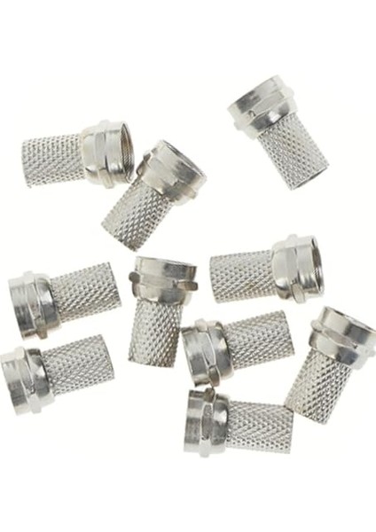 10 Adet Tv Uydu Kablosu Rg6/u4 18MM Geniş F Konnektör