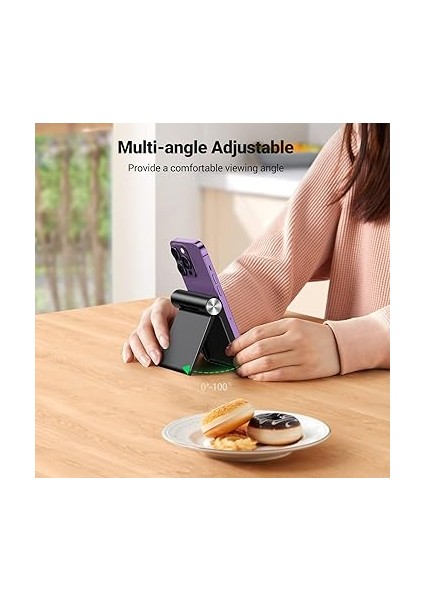 Çok Açılı Masaüstü Telefon Standı Siyah fiyatları