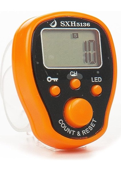 Online 5 Hafızalı Işıklı ve Kilitli Zikirmatik - Turuncu