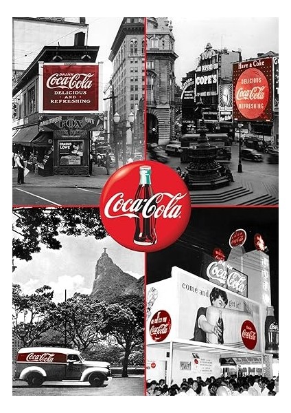 Puzzle Siyah Beyaz'ın Kırmızılığı, COLA-COLA-1000 Parça Puzzle fiyatları
