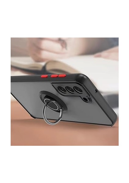 Samsung Galaxy A35 ile Uyumlu Kılıf Thunder Hux Yüzüklü Kapak Şık ve Dekoratif Model Stand Olabilen 360° Dönebilen Yüzük Aparatı ve Kamera Korumalı Yükseltilmiş Thunder Hux Kapak indirimleri