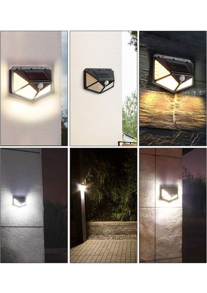 Hareket Sensörlü Dış Mekan Lambası, Bahçe Duvarı, LED Güneş Enerjili Lamba, Duvar Lambası, Dış Mekan Aydınlatması, Dış Mekan Aydınlatması, 2 Adet indirimleri