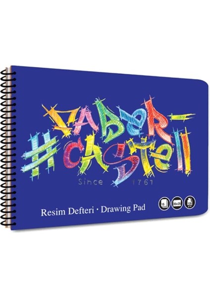 Resim Defteri, 35X50 Cm, 15 Yaprak, Spiral Cilt, Karton Kapak, 120G Kaliteli Kağıt, Perforajlı Sayfalar, Boyama Teknikleri Sayfası
