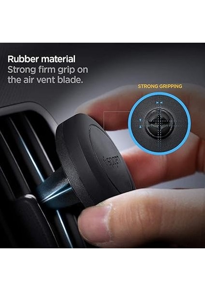 Air Vent Manyetik Araç Içi Telefon Tutucu + 2 Adet Manyetik Plaka (Tüm Cihazlarla Uyumlu Araç Tutacağı) Kuel A200 Black - SGP11583 indirimleri