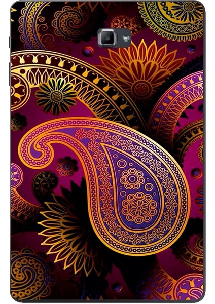 Accessories Samsung Galaxy Tab ile Uyumlu A SM-T580 2016 Kılıf Desen Baskılı Silikon Kılıf