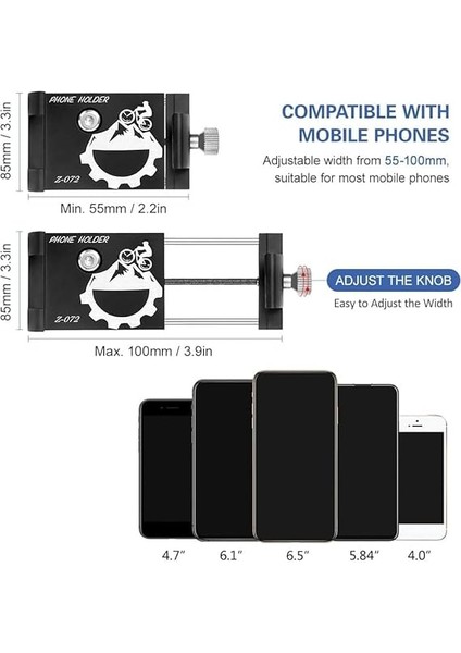 Bisiklet Motorsiklet Evrensel Cep Telefonu Tutucu Alüminyum Paslanmaz - Bütün Telefonlarla Uyumlu - Metal Dayanıklı Siyah modelleri