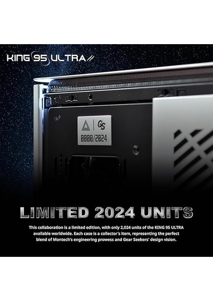 x Gear Seeker, King 95 Ultra Çift Odacıklı Atx Oyun Kasası, Yüksek Hava Akışı, Alüminyum G/ç Paneli, Sağlam Kavisli Temperli Cam Ön, Altı Argb Fan Önceden Takılmış, Uzay Grisi fırsatları