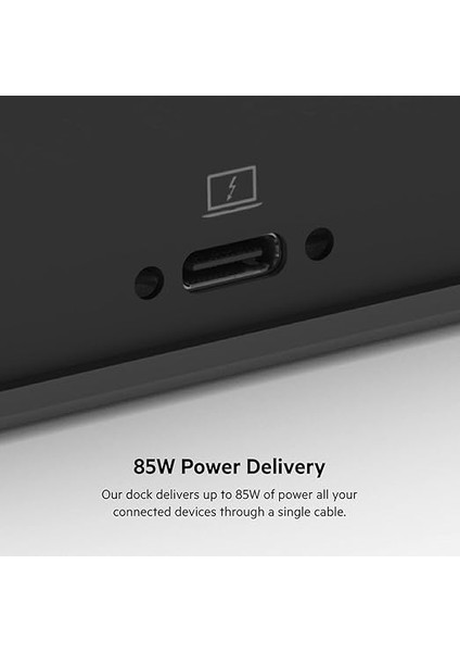 85W Güç Dağıtımlı Üçlü 4K Ekran Için 3 HDMI Bağlantı Noktası, 2 Displayport, Gigabit Ethernet, 3,5 mm Mikrofon/hoparlör, 1 USB C ve 5 USB A Bağlantı Noktalı indirimleri