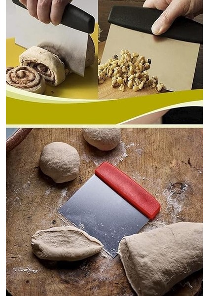 Home Plastik Saplı Çelik Hamur Kesici,metal Hamur Dilimleyici (1) indirimleri