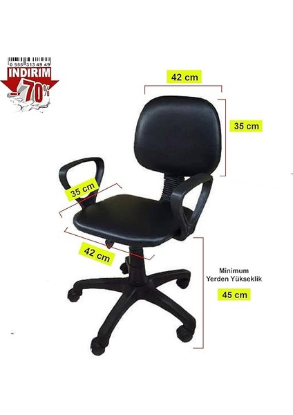 Gemici Desenli Ofis Büro Sekreter Koltuğu Çapalı Kumaş Döşeme Ayarlı Sandalye Çocuk Odası Ders Sanda (Mavi) fiyatları