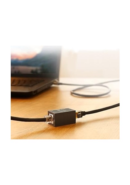 1 Portlu Ethernet Splitter, Çift Lan Kablosu, Ethernet Bölücü, RJ45 Dişi Adaptör Konnektörü fiyatları