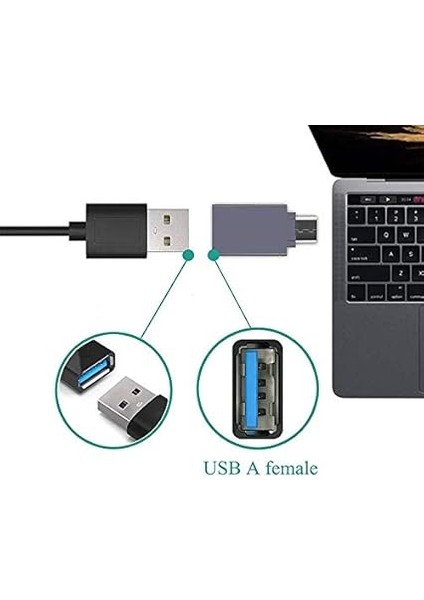 Type C USB 3.1 To USB 3.0 Dönüştürücü Otg Çevirici Adaptör Metal Macbook, iPad Air 2020, iPad Pro, Surface Pro, Xps ve Daha Fazlası ile Uyumlu- USB To USB C Adapter, Up 5gbps fiyatları