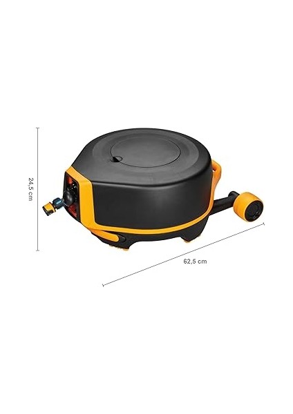 Waterwheel Xl Tekerlekli, Her Şey Dahil Sulama Seti, 27 M Toplam Menzil, Otomatik Sarma, Bahçe Hortumu, Evrensel Boyut (Ø 13 Mm), Evrensel Musluk Bağlantısı, 1025933 modelleri