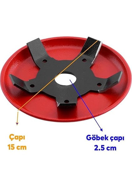 Benzinli Tırpan Uyumlu Metal Filiz Fidan Dal Biçme Kesme Aparatı 5 Kollu Bıçkı Yedek Bıçak fiyatları