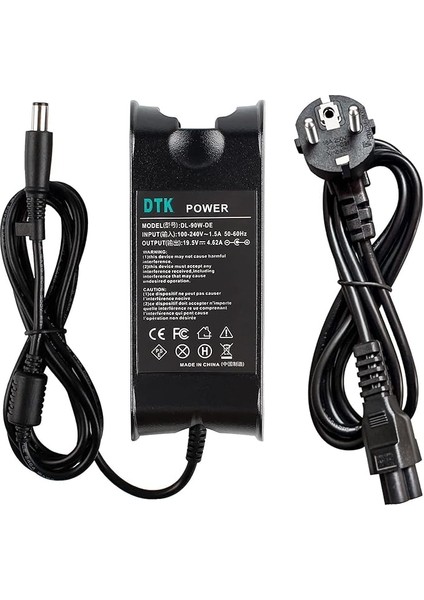 Şarj Cihazı LA90PM111 19,5V 4,62A 90W Notebook Laptop Şarj Kablosu Ac Güç Kaynağı Dell Inspiron Xps Fiş Şarj Cihazları Taşınabilir Bilgisayar Için Güç Kaynağı [7,4 mm x 5,0 Mm]