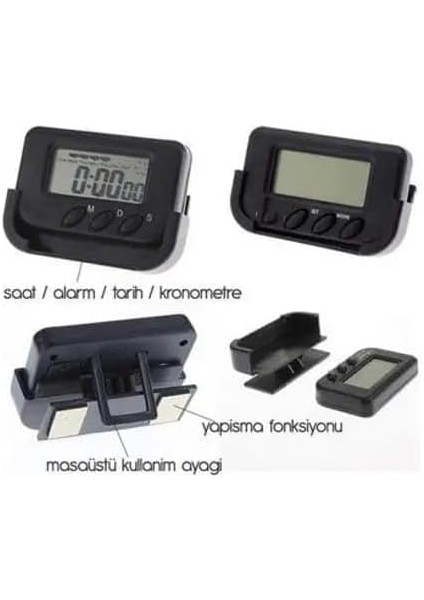Dijital Masa Saati – Alarm, Kronometre, Pomodoro Zamanlayıcı, Ultra Kompakt Tasarım, Öğrenci, Ofis ve Asker Kullanımı Için Zaman Yönetimi fırsatları